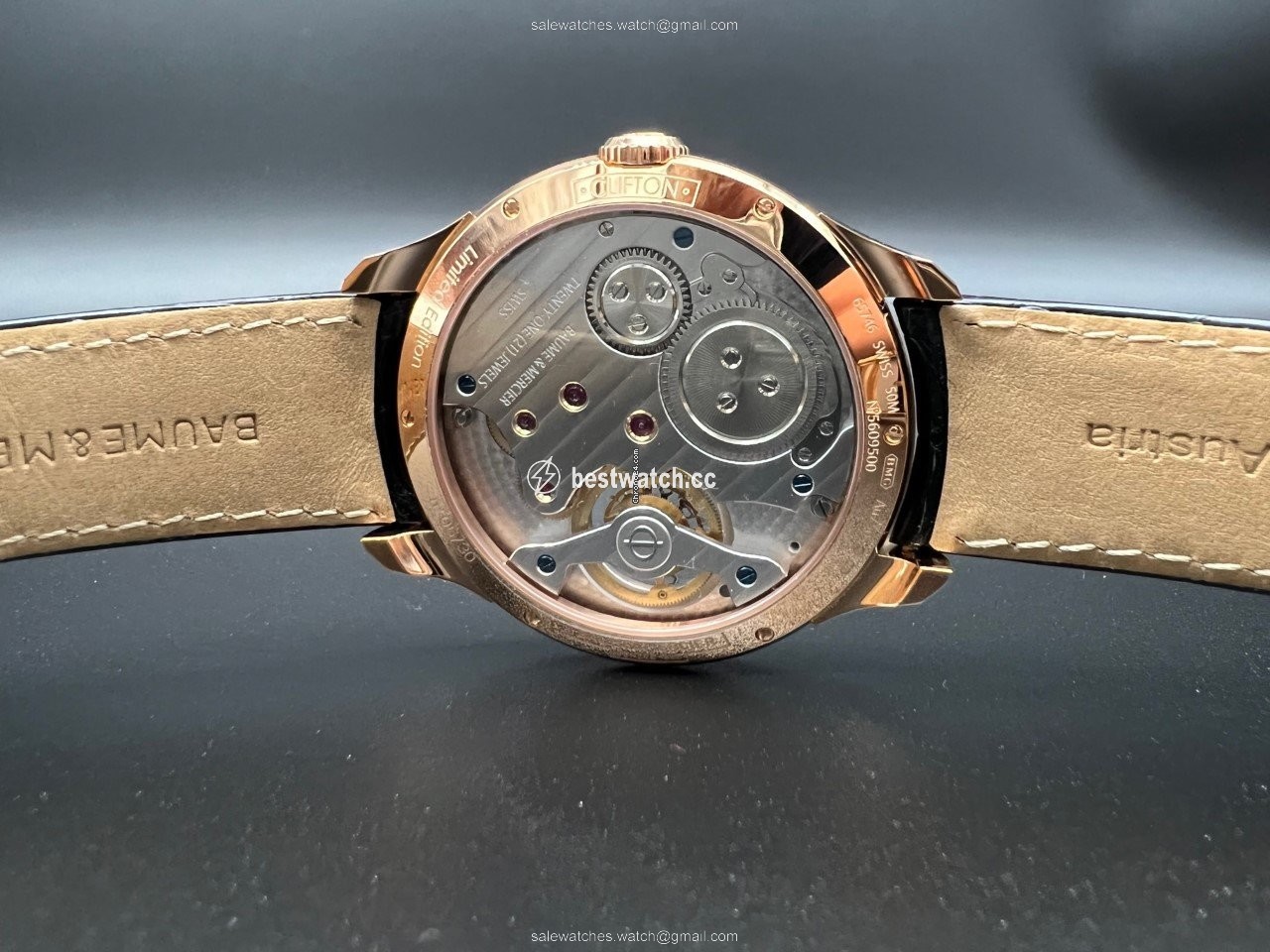 IMG_9085 Baume & Mercier Clifton Mens watch Unisex Automatic Rose gold M0A10143 Replica 2