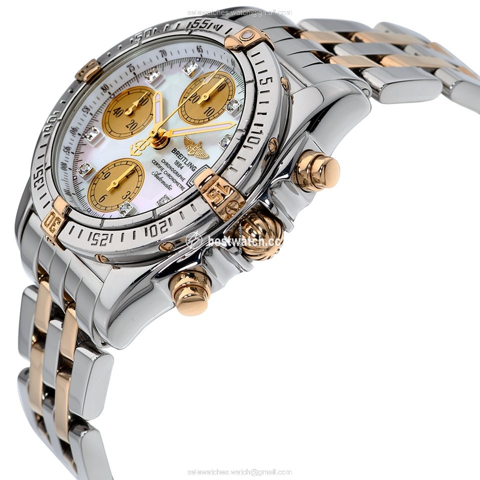 IMG_9085 Breitling Chrono Cockpit Mens watch Unisex Automatic Gold Steel B13357 Replica 2
