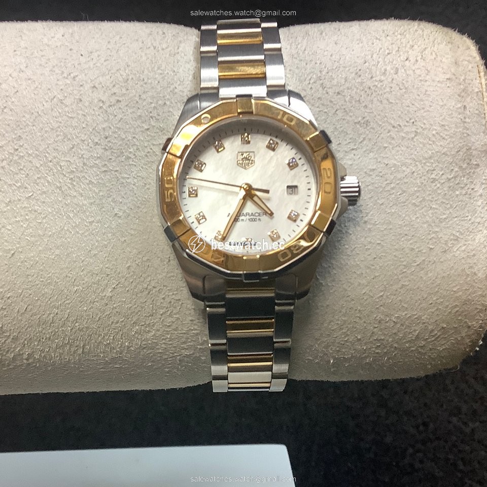 IMG_9085 TAG Heuer Aquaracer Lady Womens watch Quartz Gold Steel WAY1451.BD0922 Replica 2