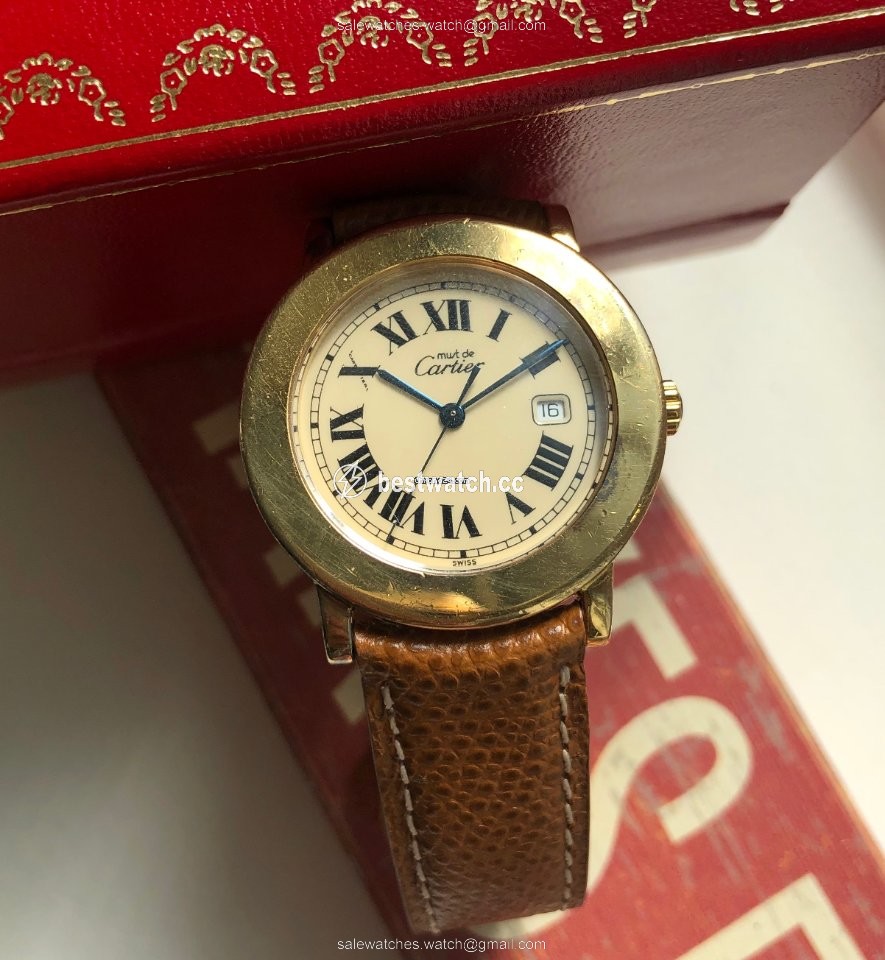 IMG_9085 Cartier Quartz Gold Steel 1800 1 Replica 2