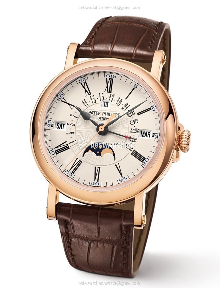 IMG_9085 Patek Philippe Perpetual Calendar Mens watch Unisex Automatic Rose gold 5159R-001 Replica 2
