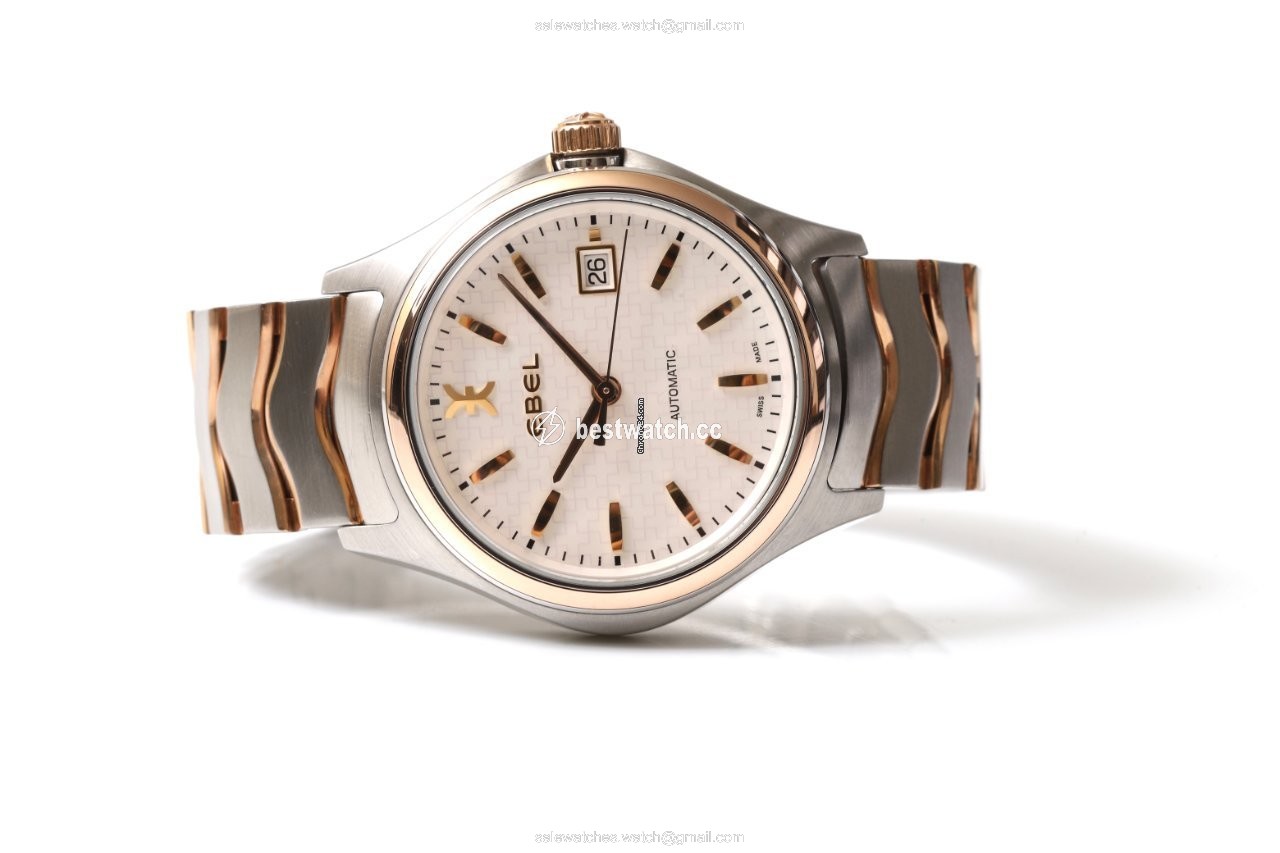 IMG_9085 Ebel Wave Mens watch Unisex Automatic Gold Steel 1216204 Replica 2