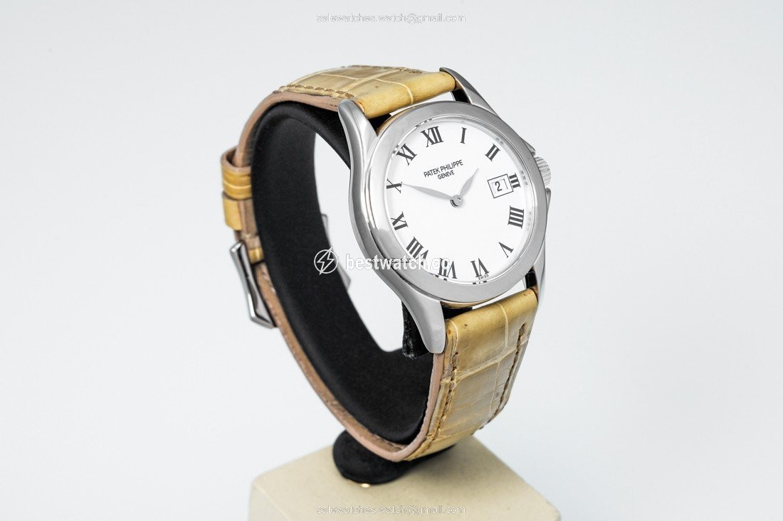 Patek Philippe Calatrava Womens watch Quartz White gold 4906 G 001 Replica 2