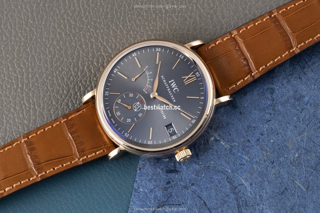 IMG_9085 IWC Portofino Hand-Wound Mens watch Unisex Manual winding Red gold 5101 Replica 2