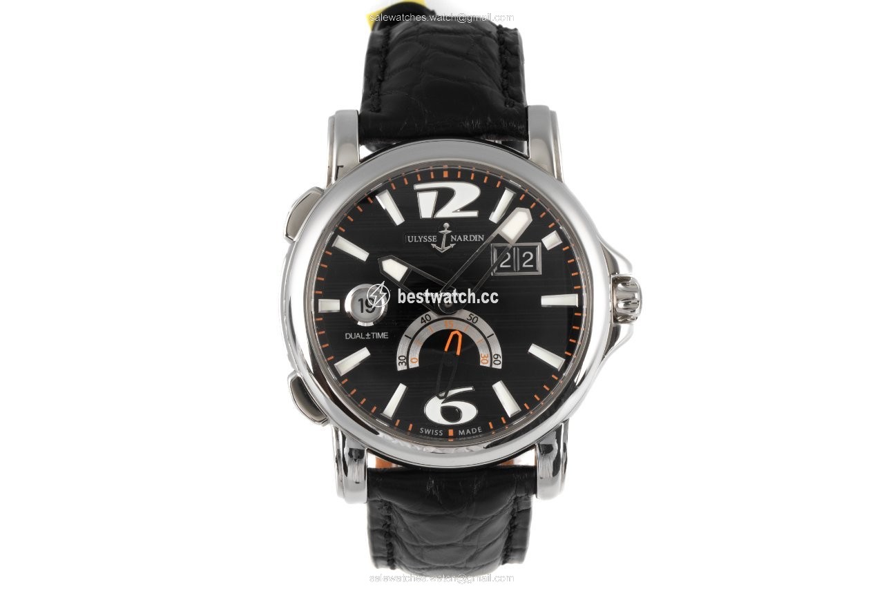IMG_9085 Ulysse Nardin Dual Time Mens watch Unisex Automatic Steel 243-55 Replica 2