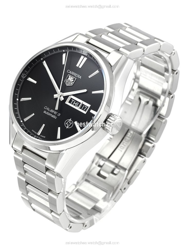 IMG_9085 TAG Heuer Carrera Calibre 5 Mens watch Unisex Automatic Steel WAR201A-1 Replica 2