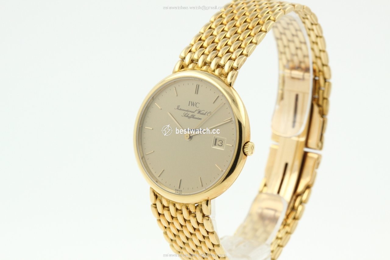 IMG_9085 IWC Portofino Mens watch Unisex Quartz Yellow gold IW3331 Replica 2