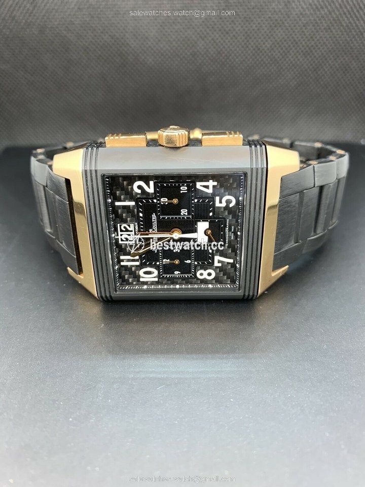 Jaeger-LeCoultre Reverso Squadra World Chronograph Mens watch Unisex Automatic Red gold JLQ702L67P Replica 2