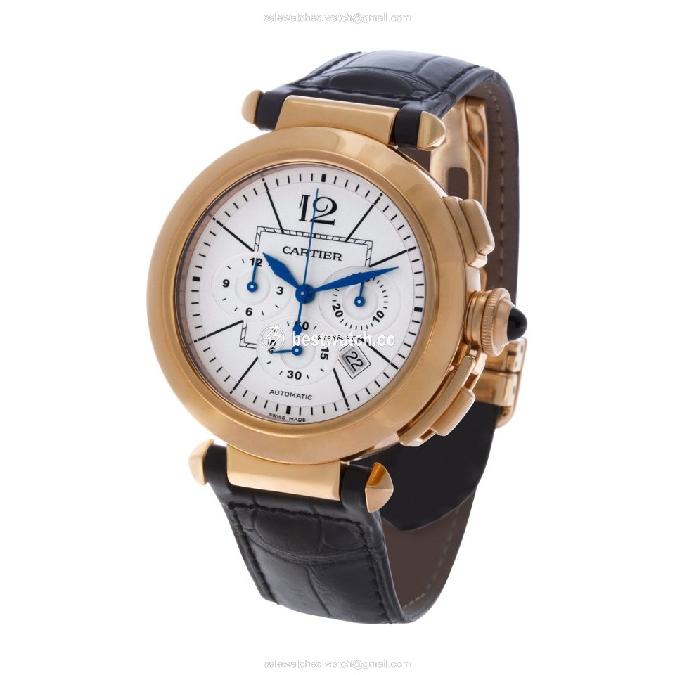 IMG_9085 Cartier Pasha Mens watch Unisex Automatic Rose gold W3019951 Replica 2