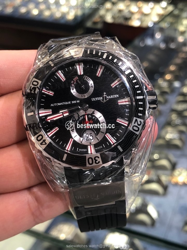 IMG_9085 Ulysse Nardin Diver Chronometer Mens watch Unisex Automatic Steel 263-10-3 92 Replica 2