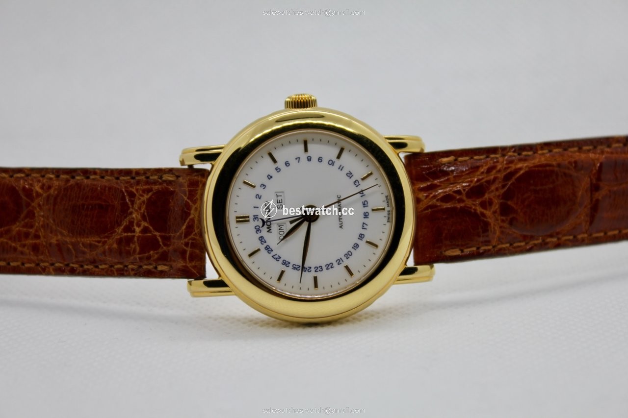 IMG_9085 Movado Mens watch Unisex Automatic Yellow gold 40 B1 870 3 420 JMI Replica 2