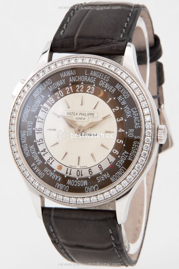 IMG_9085 Patek Philippe World Time Womens watch Automatic White gold 7130G-001 Replica 2