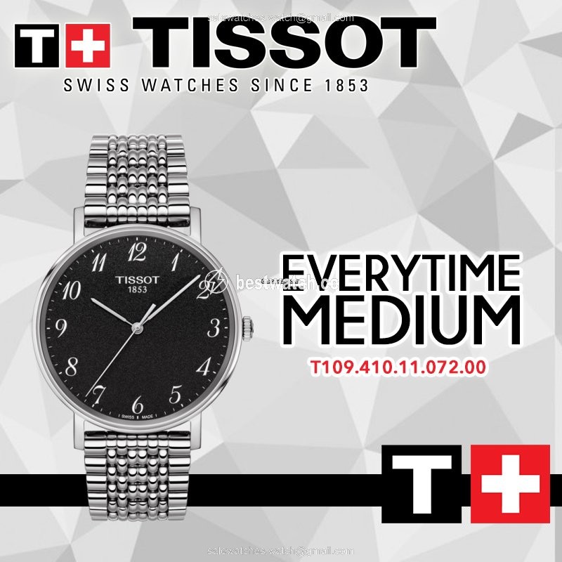 Tissot T-Classic Mens watch Unisex Quartz Steel T109.410.11.072.00 Replica 2