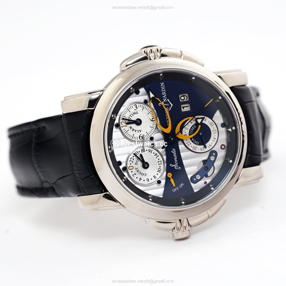 IMG_9085 Ulysse Nardin Sonata Mens watch Unisex Automatic White gold 670-88 213 Replica 2