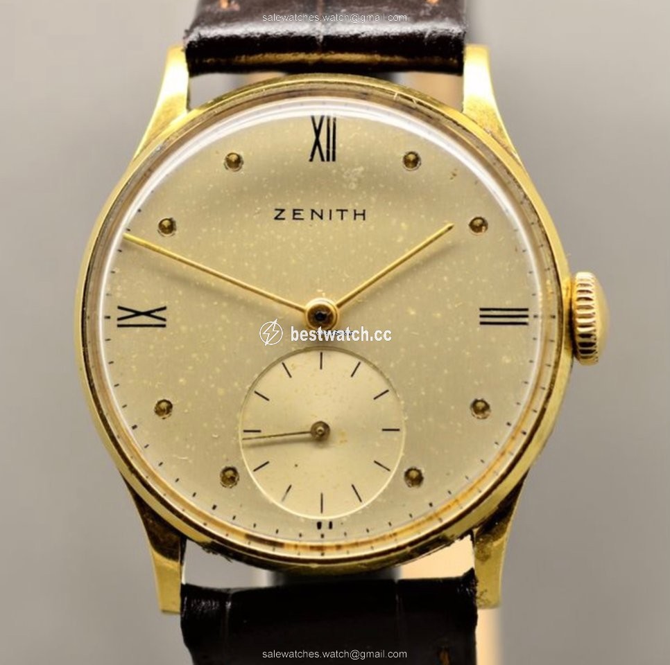 IMG_9085 Zenith Mens watch Unisex Manual winding Yellow gold 398077 124 12 4 Replica 2
