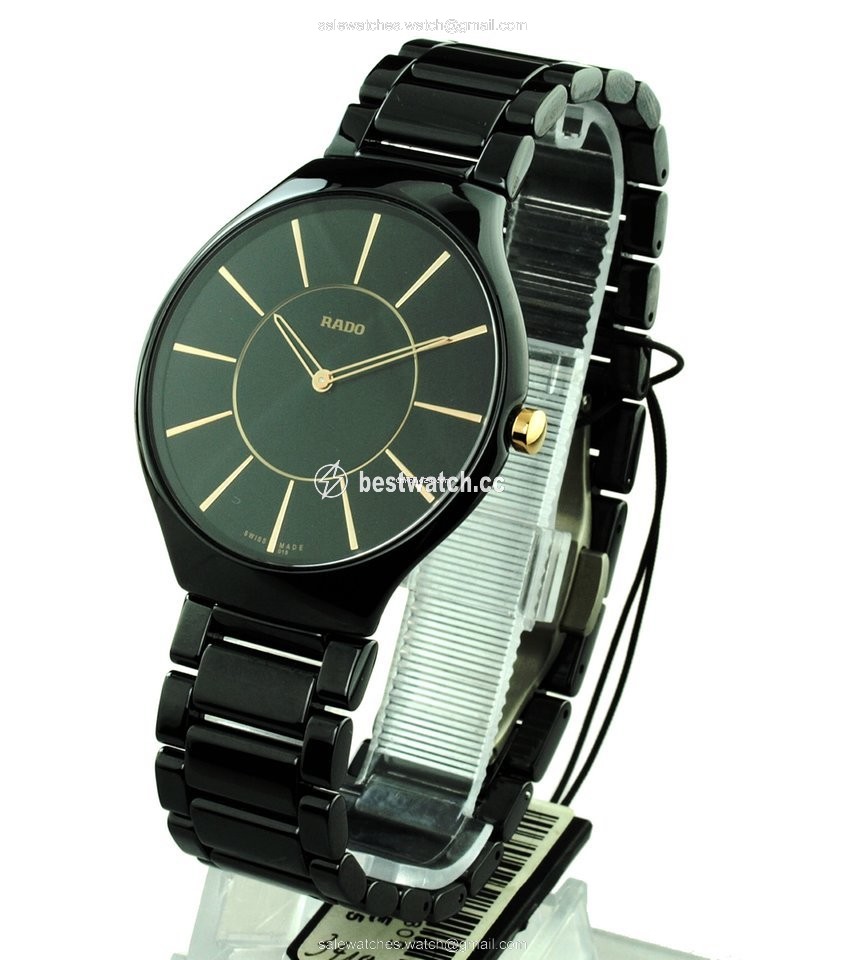 IMG_9085 Rado True Thinline Mens watch Unisex Quartz Ceramic R27741152 Replica 2
