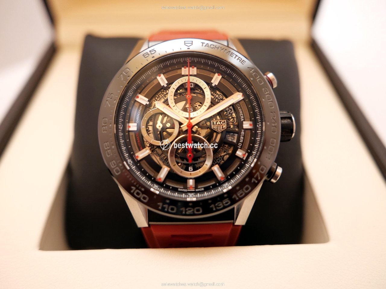 IMG_9085 TAG Heuer Carrera Calibre HEUER 01 Mens watch Unisex Automatic Steel CAR2A1Z.FT6050 Replica 2