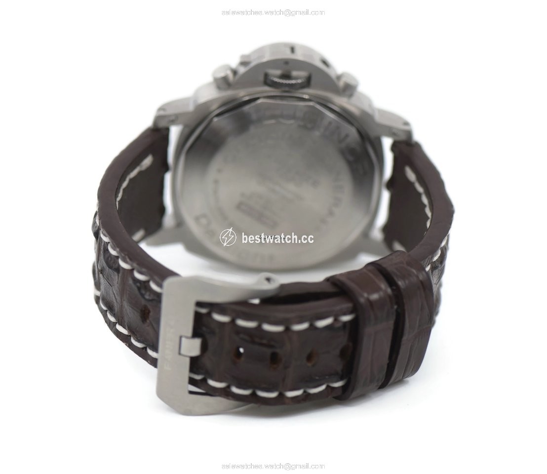 IMG_9085 Panerai Luminor Chrono Mens watch Unisex Automatic Steel PAM 00356 Replica 2