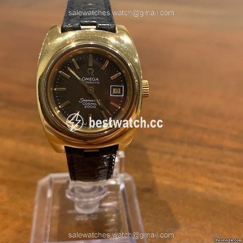 Omega Seamaster Womens watch Automatic Gold Steel 166.130 Replica 2