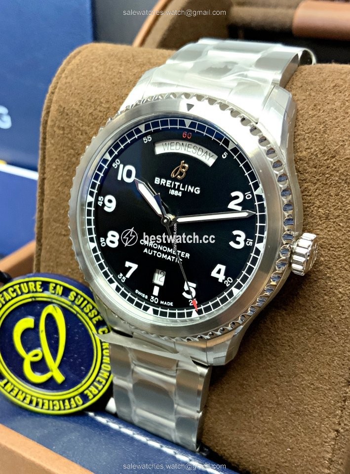 IMG_9085 Breitling Aviator 8 Mens watch Unisex Automatic Steel A45330101B1X1 Replica 2