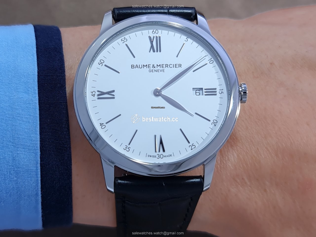 Baume & Mercier Classima Mens watch Unisex Quartz Steel M0A10414 Replica 2