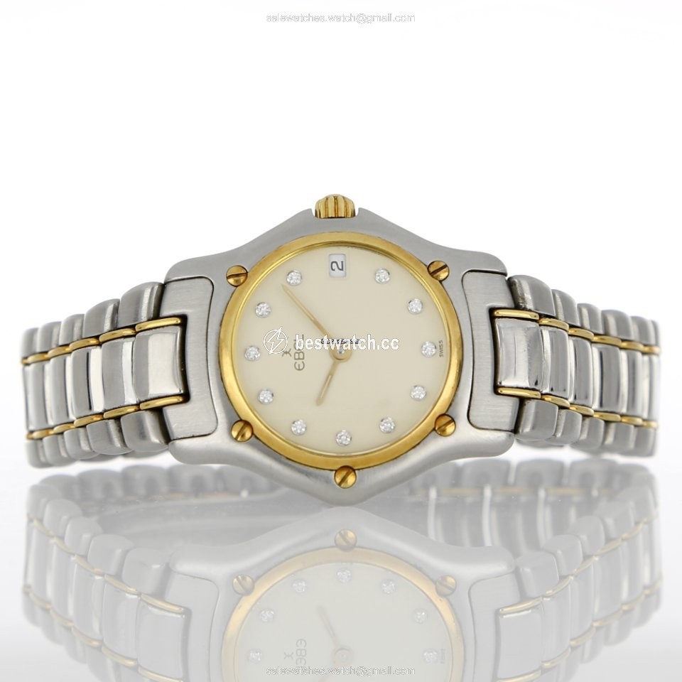 IMG_9085 Ebel 1911 Womens watch Quartz Gold Steel 188901 Replica 2