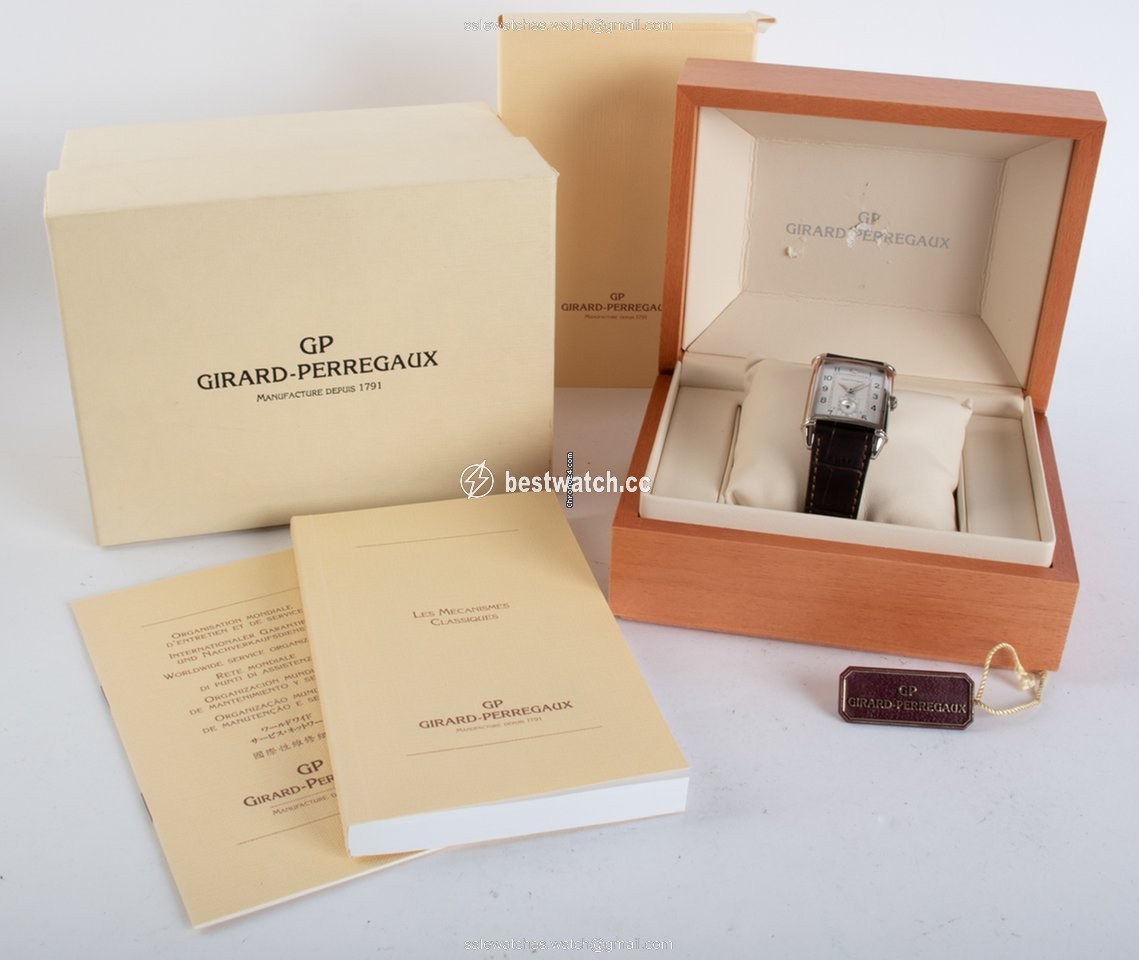 IMG_9085 Girard Perregaux Vintage 1945 Mens watch Unisex Manual winding White gold 2595 Replica 2