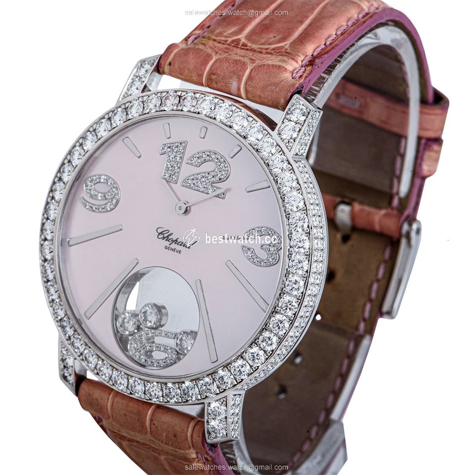 Chopard Happy Diamonds Womens watch Quartz White gold 20 7450-20 Replica 2