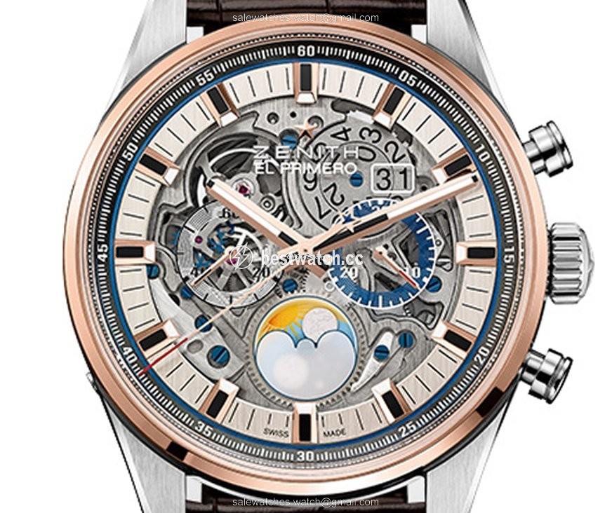 Zenith El Primero Chronomaster Mens watch Unisex Automatic Gold Steel 51.2530.4047 78.c810 Replica 2