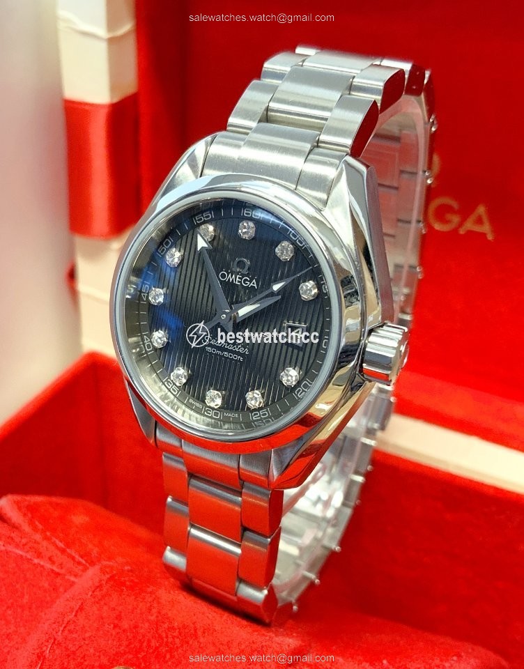 Omega Seamaster Aqua Terra Womens watch Quartz Steel 231.10.30.61.56.001 Replica 2