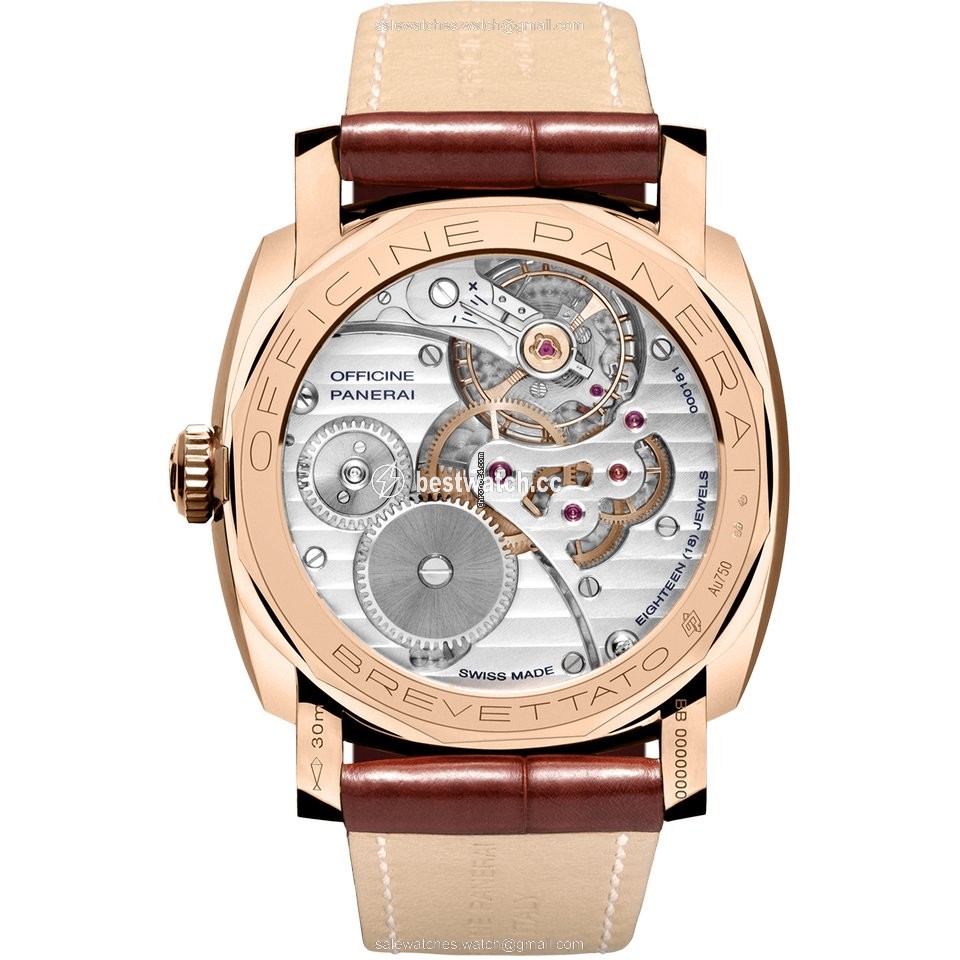 Panerai Special Editions Mens watch Unisex Manual winding Rose gold PAM00398 Replica 2