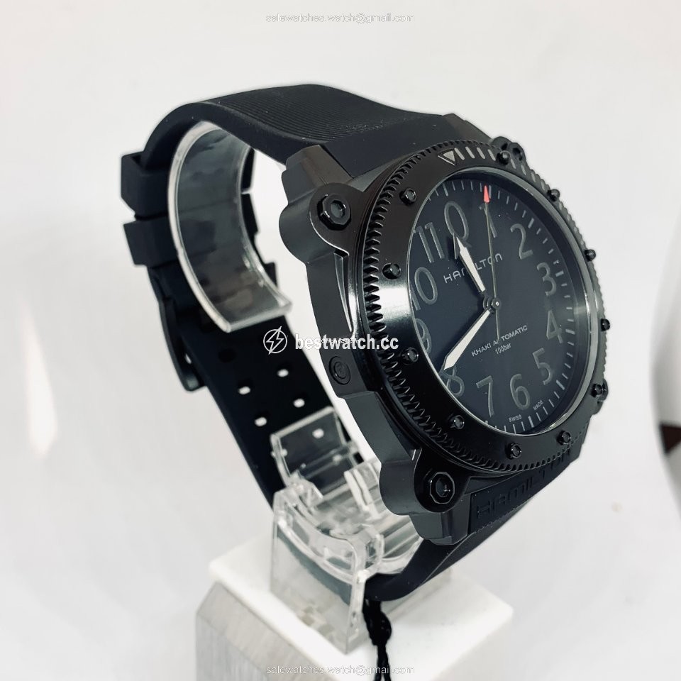 IMG_9085 Hamilton Khaki Navy BeLOWZERO Mens watch Unisex Automatic Titanium H78505332 Replica 2