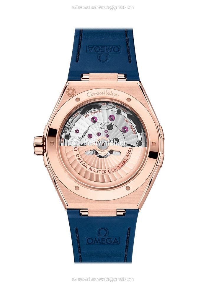 IMG_9085 Omega Constellation Mens watch Unisex Automatic Rose gold 131.63.41.21.03.001 Replica 2