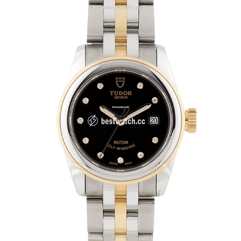 IMG_9085 Tudor Glamour Date Womens watch Automatic Gold Steel 51003-0007 Replica 2