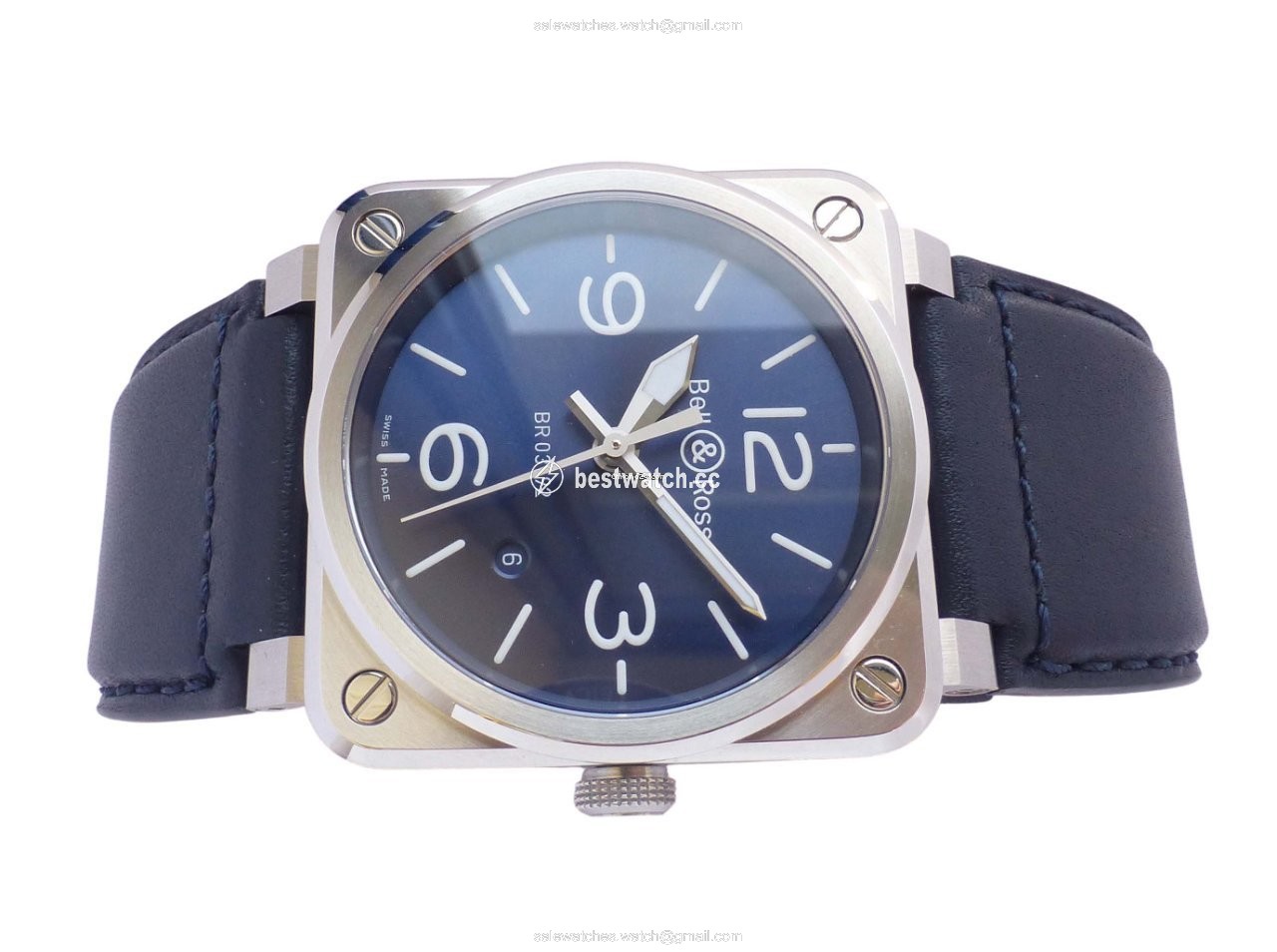 IMG_9085 Bell & Ross BR 03-92 Steel Mens watch Unisex Automatic Steel BR0392-BLU-ST SCA Replica 2