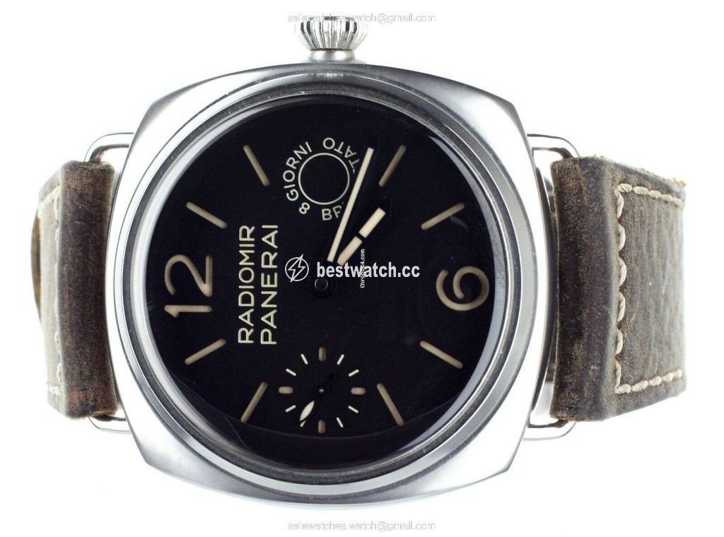IMG_9085 Panerai Radiomir 8 Days Mens watch Unisex Manual winding Steel PAM992 Replica 2