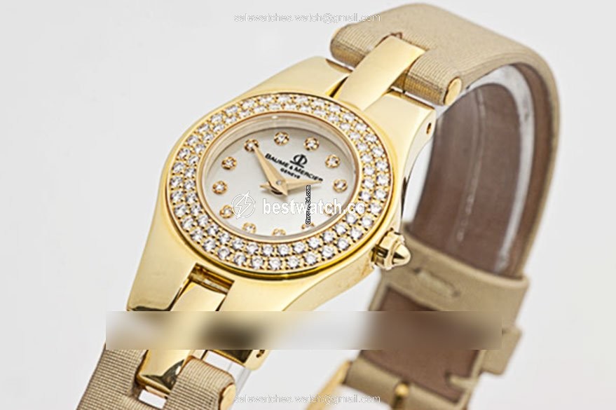 IMG_9085 Baume & Mercier Linea Womens watch Quartz Yellow gold MOA08205 Replica 2
