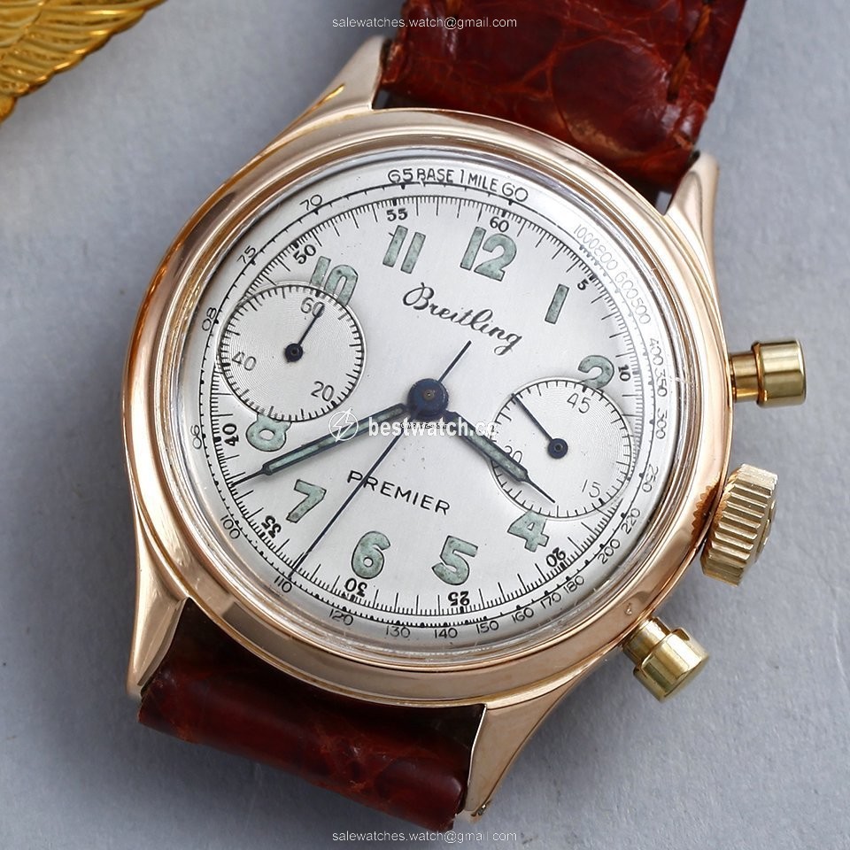 IMG_9085 Breitling Mens watch Unisex Manual winding Rose gold Ref.790 Replica 2