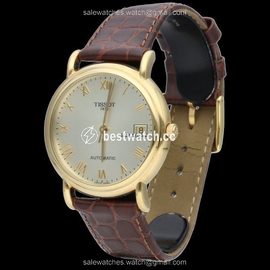 IMG_9085 Tissot Carson Mens watch Unisex Automatic Yellow gold T0854073601100 Replica 2