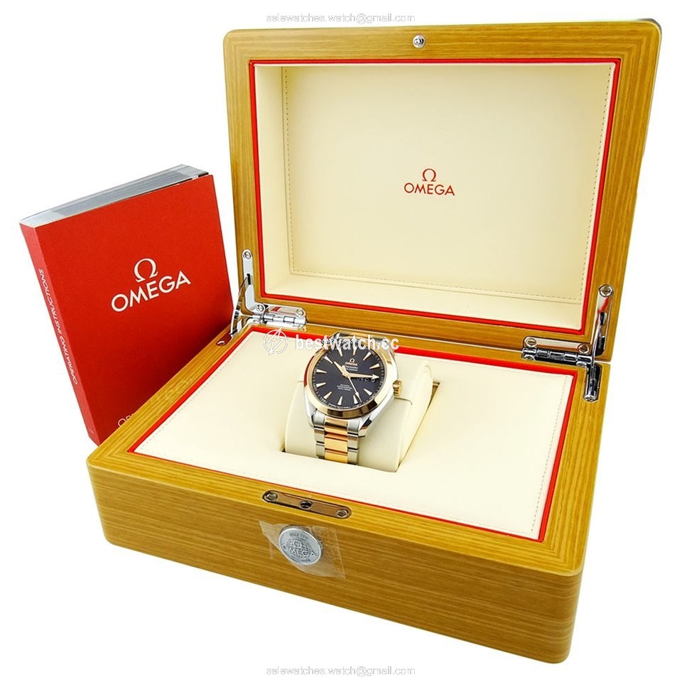 IMG_9085 Omega Seamaster Aqua Terra Mens watch Unisex Automatic Gold Steel 231.20.43.22.46.002 Replica 2