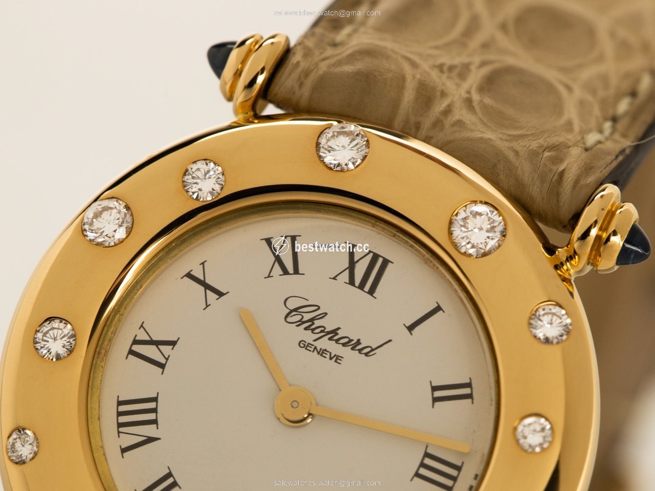 IMG_9085 Chopard Classic Womens watch Quartz Yellow gold 13 6129-23 Replica 2