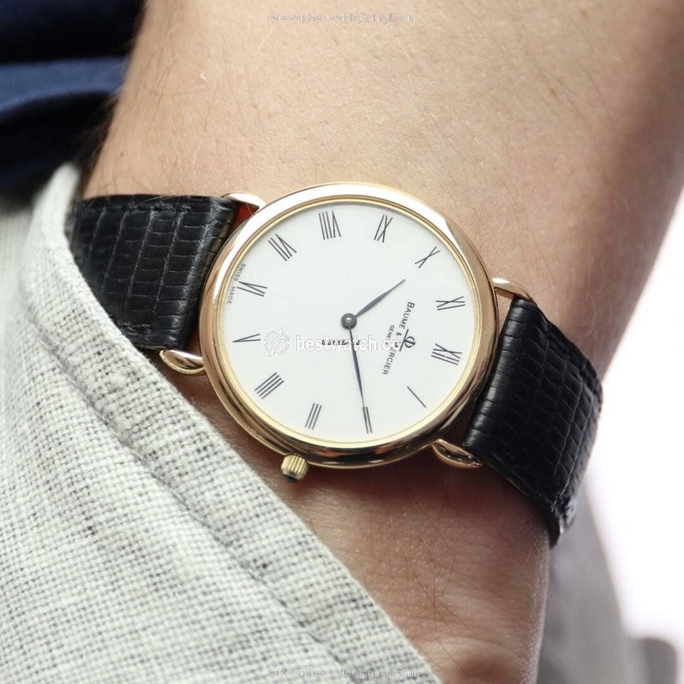 IMG_9085 Baume & Mercier Classima Mens watch Unisex Quartz Yellow gold 15606 Replica 2