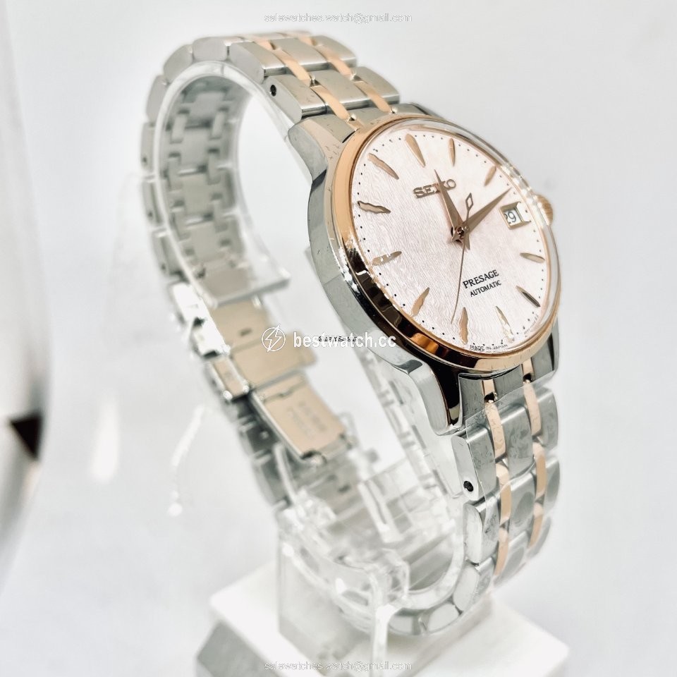 IMG_9085 Seiko Presage Womens watch Automatic Gold Steel SRPF54 Replica 2