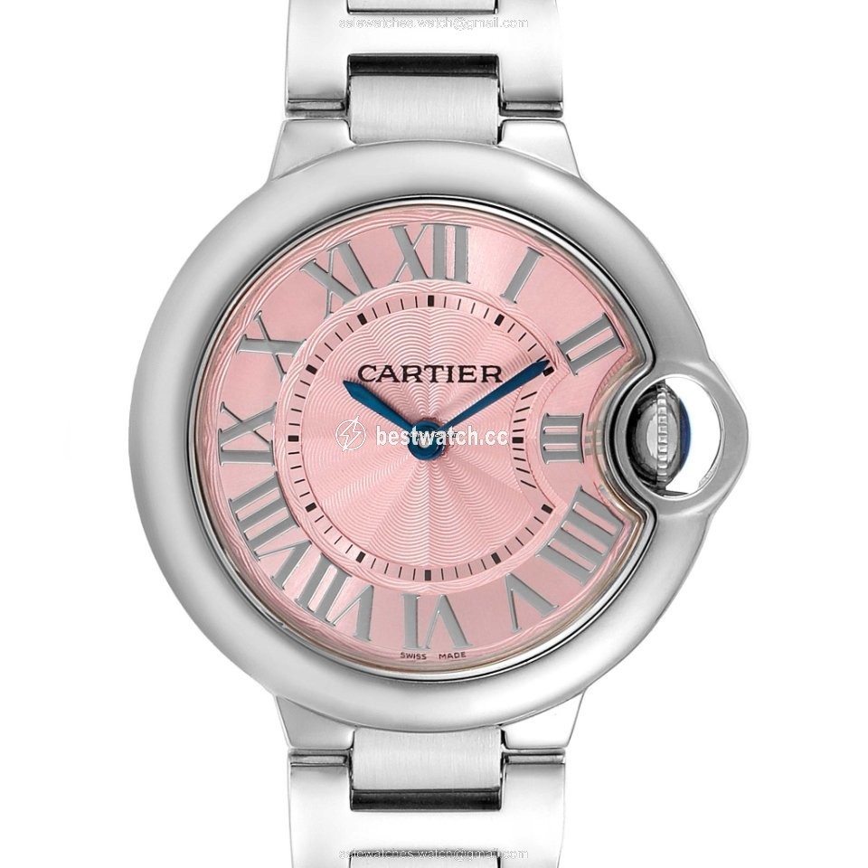 IMG_9085 Cartier Ballon Bleu 33mm Womens watch Quartz Steel WSBB0033 Replica 2
