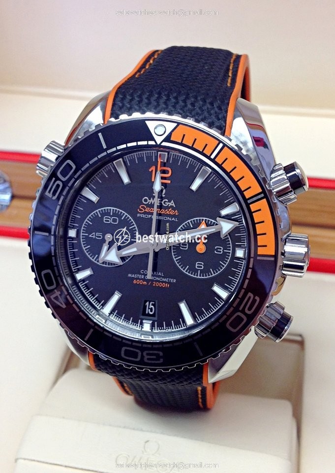 Omega Seamaster Planet Ocean Chronograph Mens watch Unisex Automatic Steel 215.32.46.51.01.001 Replica 2