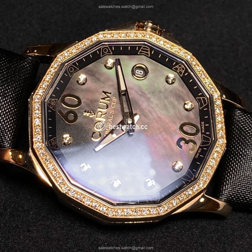 IMG_9085 Corum Admirals Cup Legend 38 Womens watch Automatic Rose gold 082.101.85 0041 PN10 Replica 2