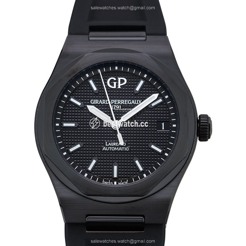 Girard Perregaux Laureato Mens watch Unisex Automatic Ceramic 81010-32-631-FK6A Replica 2