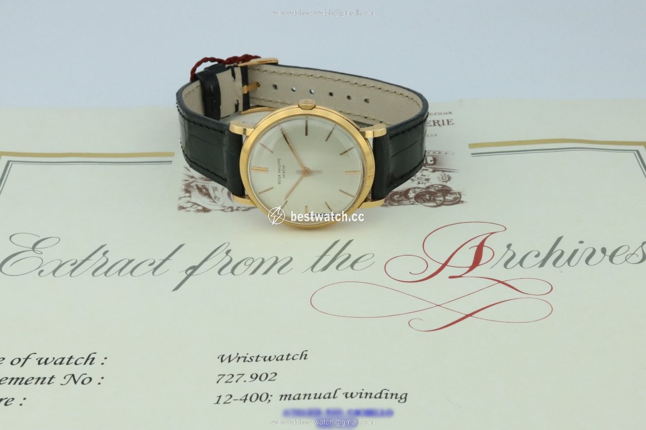 IMG_9085 Patek Philippe Calatrava Mens watch Unisex Manual winding Rose gold 3434 Replica 2