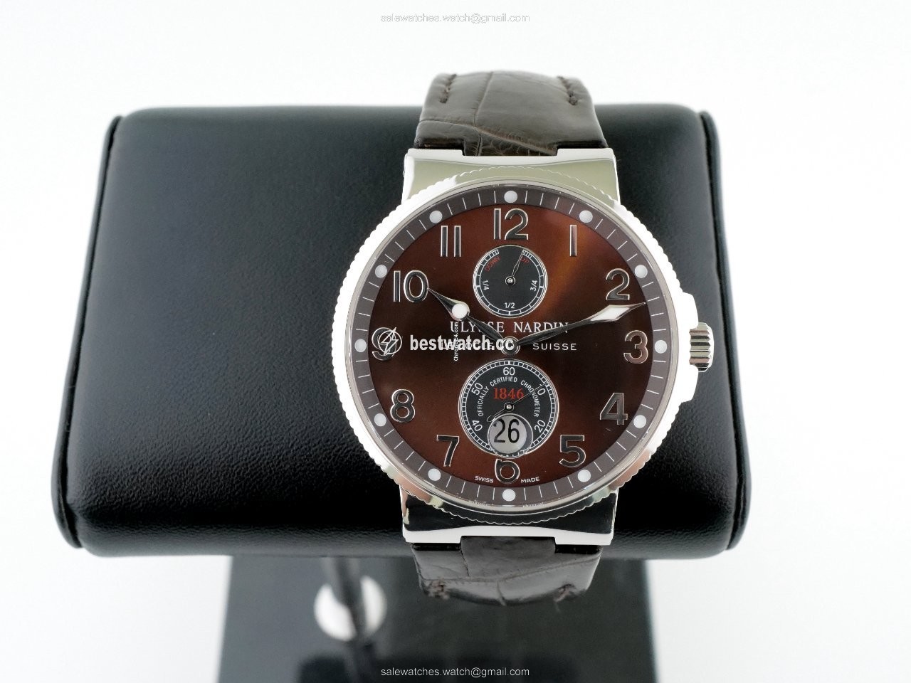 Ulysse Nardin Marine Chronometer 41mm Mens watch Unisex Automatic Steel 263-66 625 Replica 2