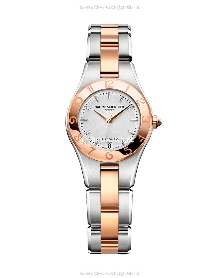 IMG_9085 Baume & Mercier Linea Womens watch Quartz Gold Steel M0A10015 Replica 2